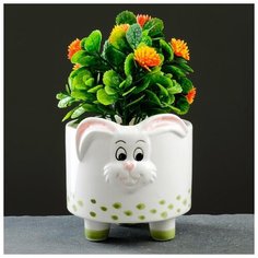 Кашпо керамическое "Кролик" 10*10см 5274440 Take It Easy