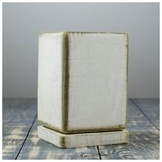 Горшок цветочный "Кубик" серый, 1,5 л 4093043 Сима ленд