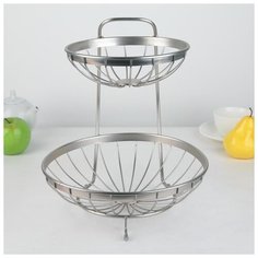 Ваза для фруктов "Стиль" 20х9,5х33 см 4590164 Сима ленд