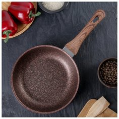 Сковорода 220мм с ручкой, АП линия "Granit ultra" (red) 4278831 Kukmara