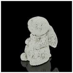 Статуэтка "Зайка", посеребрение, 8 см 846184 Argenesi