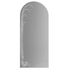 Зеркало «Райская птица», с пескоструйной графикой и фьюзингом, настенное, 40×90 см 4348402 Сима ленд