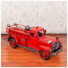 Сувенир металл "Ретро пожарная машина" 16х36х12 см 2541170 Сима ленд