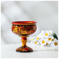 Конфетница, 15х12 см, хохлома 4825978 Сима ленд
