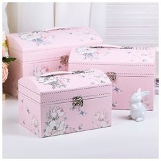 Набор коробок 3 в 1 сундук 30*20*19,5/26*17,5*17,5/22*15*15 см 3613954 Сима ленд