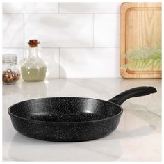 Сковорода 26 см "Готовить легко" stone, АП, съем. ручка 6487846 НЕВА металл посуда