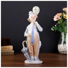 Сувенир керамика "Полный клоун с воздушным шариком" 27х14х6 см 4559543 Сима ленд