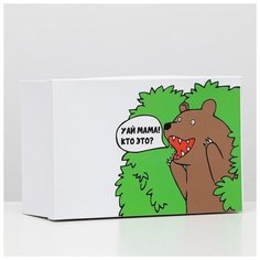 Подарочная коробка "Кто это?", 30,5 х 20 х 13 см 6255443 Сима ленд