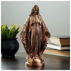 Фигура "Дева Мария" бронза,золото 24см 1079148 Хорошие сувениры