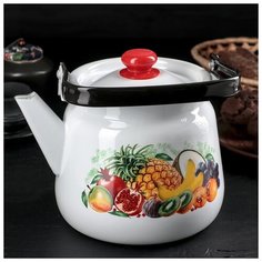 Чайник Эквадор(белый) 3,5 л эм.крышка 2188329 Сибирские товары