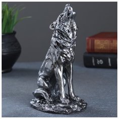 Фигура "Волк" металлик 12,5х8х20см 1279299 Хорошие сувениры