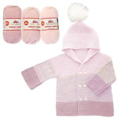 Пряжа "Everyday Senfoni" 100% антипилинг акрил 196м/100гр набор 3шт (71008 розовый) 4728037 Himalaya