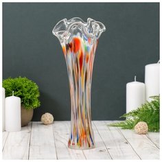 Ваза "Волна" 28 см, разноцветная 1984738 Сима ленд