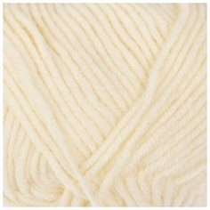 Пряжа "Lanagold" 51% акрил, 49% шерсть 240м/100гр (01 кремовый) 2930740 Alize