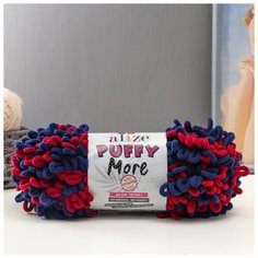 Пряжа "Puffy more" 100 % микрополиэстер 11,5м/150г (6268) 6031190 Alize