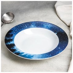 Тарелка суповая "Звёздная россыпь" 300 мл, 21х3,5 см 5154722 Доляна