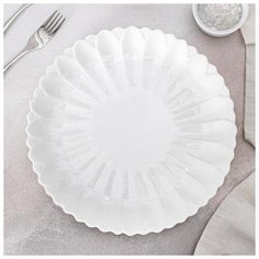 Тарелка обеденная "Цветок" 20х1,5 см 4336381 Magistro