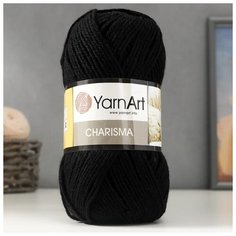 Пряжа "Charisma" 80% шерсть, 20% акрил 200м/100гр (585 чёрный) 5504844 Yarn Art