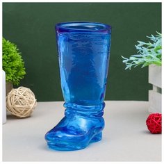 Ваза "Ботфорт" синяя 18,5х8,5х11см, 0,46л 1096752 Evis