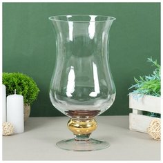 Ваза "Кантри голд" Амфора малая с декором 27х14 см 1,3 л 1993305 Evis