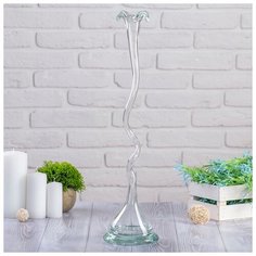 Ваза "Крученая" d-отверстия 3см; 51 см, прозр. (без декора) 2176673 Сима ленд