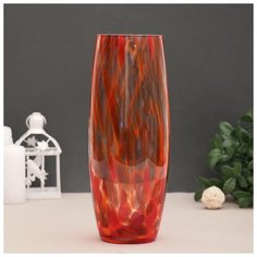 Ваза "Бочка" красно-марганцевая 26 см 1025322 Сима ленд