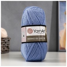 Пряжа "Merino de luxe 50" 49% шерсть, 51% акрил 280м/100г (3042) 5495207 Yarn Art