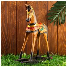 Сувенир дерево "Лошадка качалка" 40х13х43 см 3370178 Сима ленд