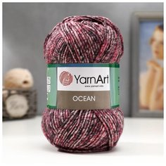 Пряжа "Ocean" 20% шерсть, 80% акрил 180м/100гр (110 баклажан) 5413366 Yarn Art
