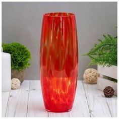 Ваза "Бочка" 26 см, красная 2176653 Сима ленд