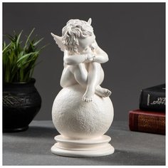 Статуэтка "Ангел на шаре" белый 5308038 Хорошие сувениры