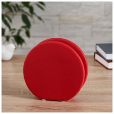 Ваза керамика настольная "Авиталь" 5х15х14 см, красный 5201908 Сима ленд