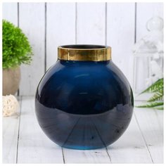 Ваза "ТИТАНИЯ-синяя ТОКИО-2" d-5,5см, 14х11 см 4533571 Evis