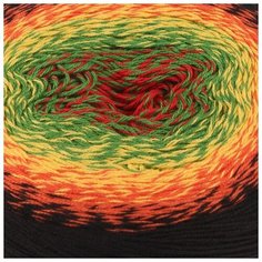 Пряжа "Flowers" 55% хлопок, 45% полиакрил 1000м/250гр (267 разноцветный) 4483585 Yarn Art