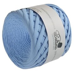 Пряжа трикотажная широкая "Saltera" 100м/300гр, ширина 7-9 мм (14 нежно-гол.) 4534573
