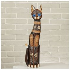 Сувенир дерево "Кошка ажурная. Восточная сказка" 60х13х5 см 2027777 Сима ленд