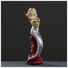 Фигура "Русалка" серебро, 16х16х48см 5231592 Хорошие сувениры