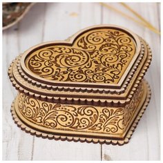 Шкатулка «Для неё», 12×10×5 см, береста 1327594 Сима ленд