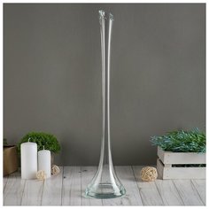 Ваза С-81/3 h 510 мм. из прозрачного стекла (без декора) 2176672 Сима ленд