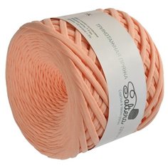Пряжа трикотажная широкая "Saltera" 100м/300гр, ширина 7-9 мм (81 персик) 4534584