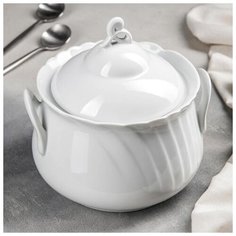 Ваза для супа 2200 мл ф.426 голубка "Белье" 1827161 Добрушский фарфоровый завод