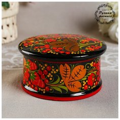 Коробка «Ягодка», большая, 12×7 см, хохлома 297705 Сима ленд