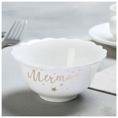 Миска классический стиль "Мечтай", белая, 12 см 4437541 Дорого внимание