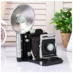 Копилка полистоун "Старая фотокамера" 20,5х17х13 см 4297006 Сима ленд