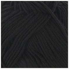 Пряжа "Элегантная" 100% мериносовая шерсть 250м/100гр (02-Черный) 2870188 Пехорка
