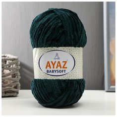 Пряжа "Baby Soft" 100% полиэстер 100м/100гр (2873 т.зелень) 6252655 Ayaz