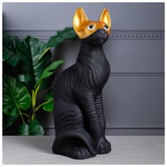 Копилка "Кот Сфинкс", акрил, чёрная, 41 см 5428531 Керамика ручной работы