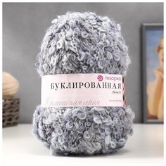 Пряжа "Буклированная" 30% мохер,20% шерсть,50% акрил 220м/200гр (1116 М) 5531565 Пехорка