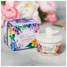 Шкатулка «С Днём 8 марта», 5,7 х 5 см 4476267 Сима ленд