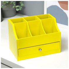 Шкатулка дерево для украшений и косметики 1 ящичек лимонная 21х14,5х15 см 4386132 Сима ленд